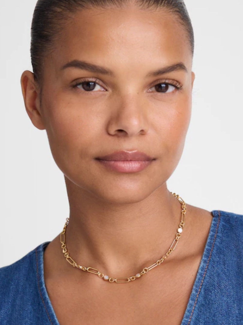 Madewell Mother-of-Pearl Chain Necklace